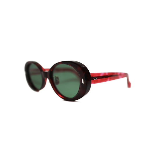 GEFFEN サングラス RED CLEAR DEMI / GREEN SMOKE LENS
