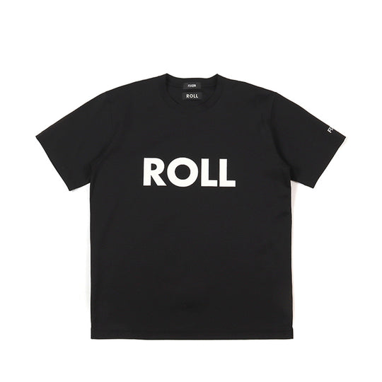ROLL × FIXER ROLL Logo Print T-shirt プリント Tシャツ ブラック