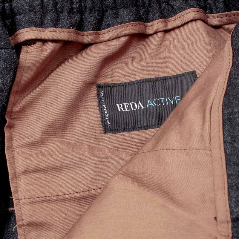 REDA ACTIVE ウール 1プリーツ イージー パンツ グレー