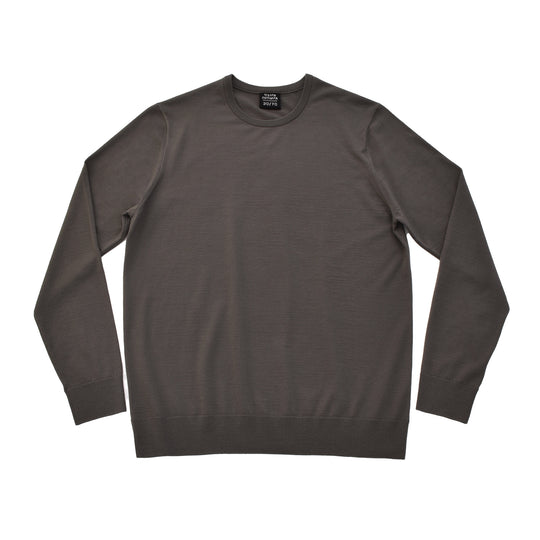 f-quattro クルーネックプルオーバー カーキブラウン