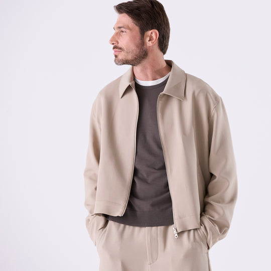 f-quattro クルーネックプルオーバー カーキブラウン