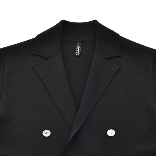 【受注生産】lusso：ジャケットカーディガン ブラック