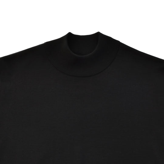 f-quattro モックネックプルオーバー ジェットブラック