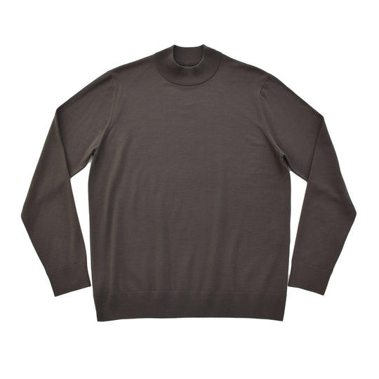 f-quattro モックネックプルオーバー カーキブラウン