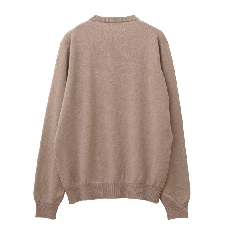 クルーネックニット グレージュ
