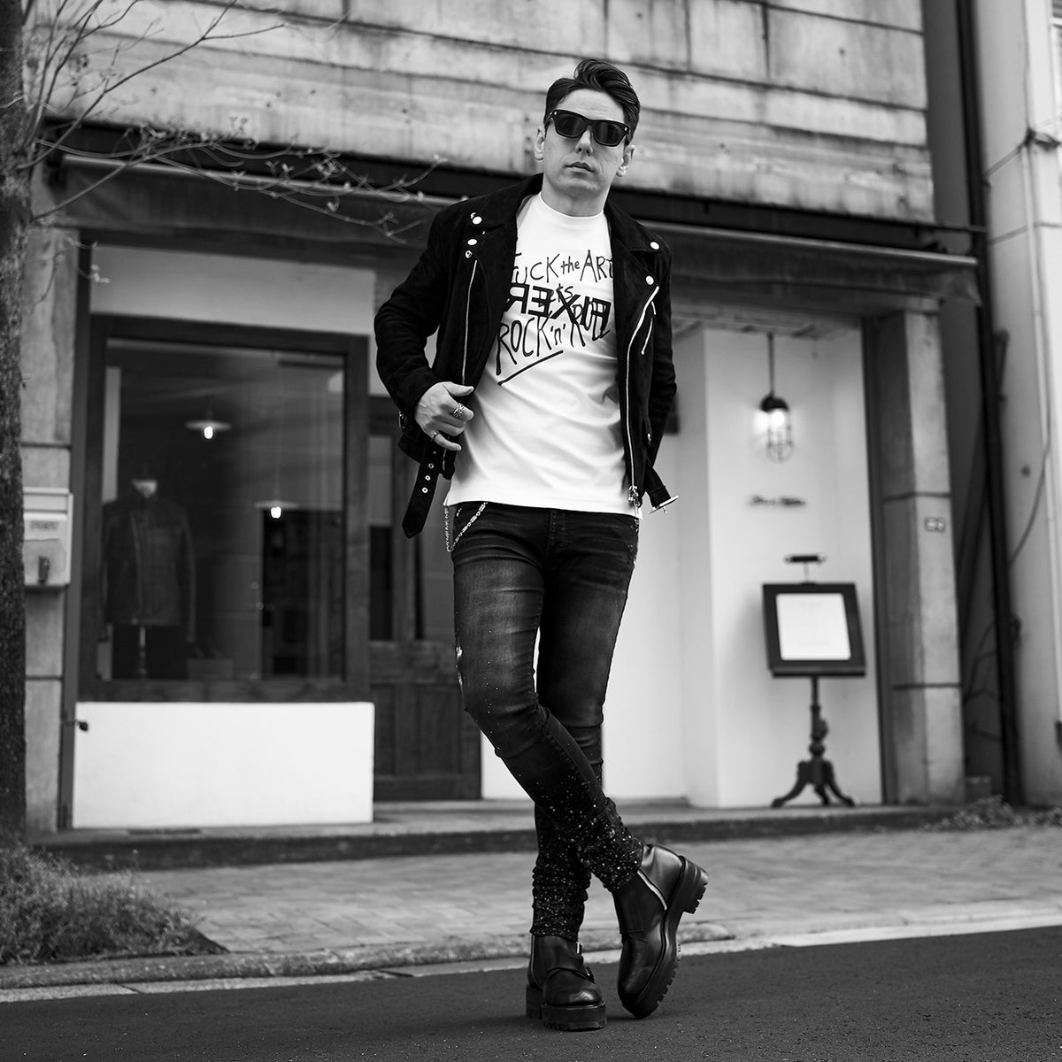 F4 ダブルライダース カシミヤスエード レザー – MINIMAL WARDROBE