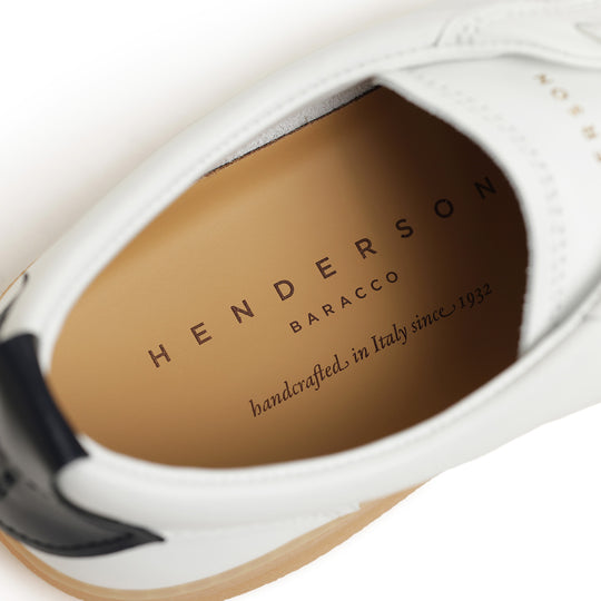 ジャーマントレーナー スニーカー BIANCO/BLU(ホワイト/ネイビー)