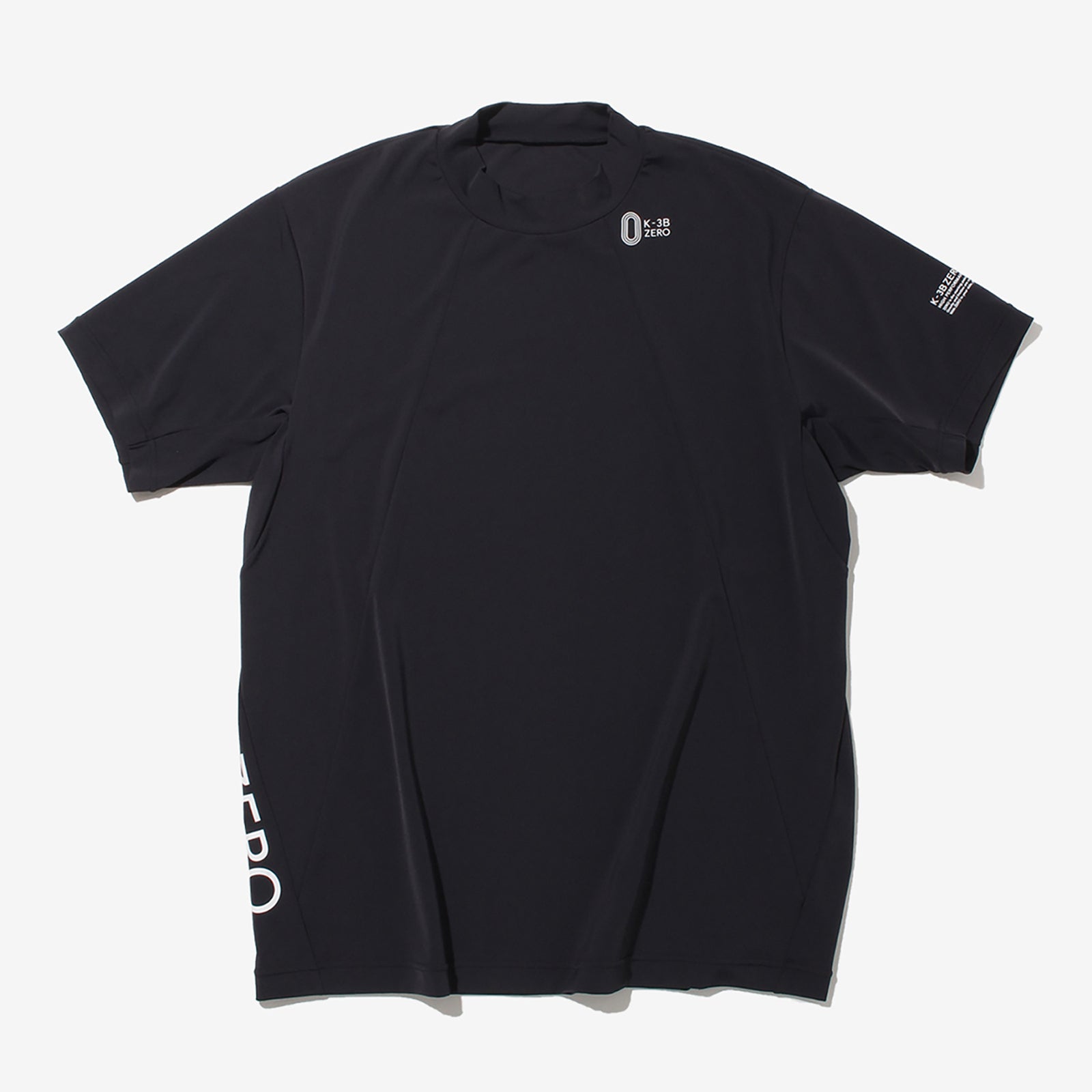 24HR-WEARABLE(COOL) モックネックシャツ ブラック 0_341_NN – MINIMAL