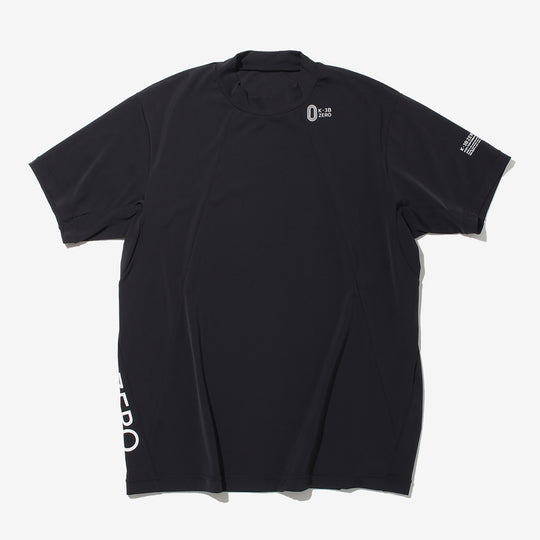 24HR-WEARABLE(COOL) モックネックシャツ ブラック 0_341_NN