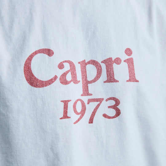 【MMW限定】【干場別注】LW加工20/-天竺T（Capri1973) ホワイト