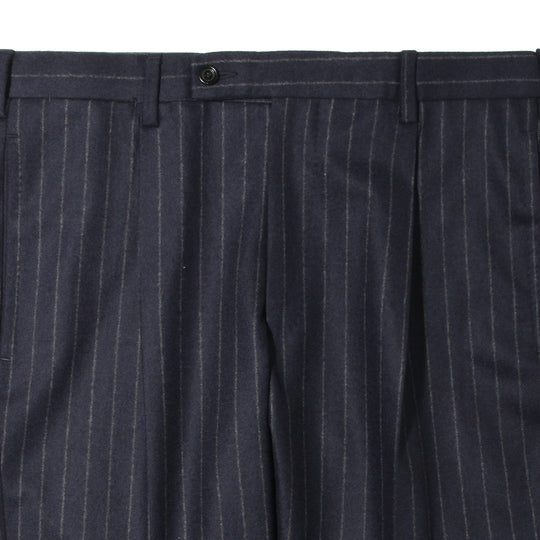 【干場別注】 チョークストライプスーツ ネイビー