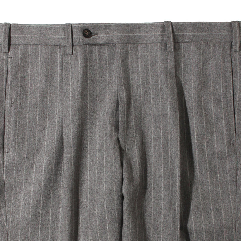 【干場別注】 チョークストライプスーツ グレー