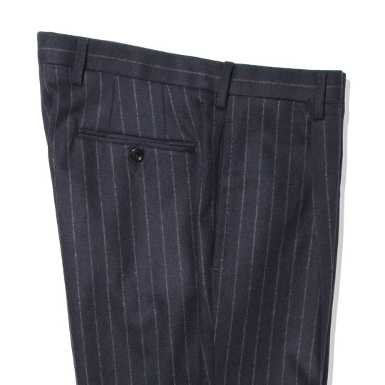 【干場別注】 チョークストライプスーツ ネイビー