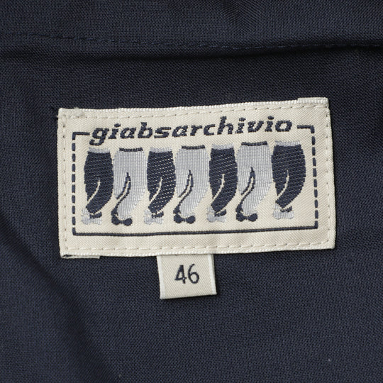 【干場義雅×菅原靴店 コラボ別注モデル】【国内2店舗限定販売】 giabsarchivio ジャブスアルキヴィオ MSH/R3 前後永久クリース ウールパンツ A7072U チャコールグレー