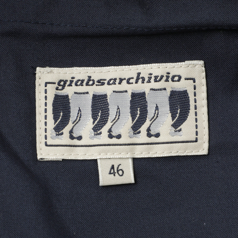 【干場義雅×菅原靴店 コラボ別注モデル】【国内2店舗限定販売】 giabsarchivio ジャブスアルキヴィオ MSH/R3 前後永久クリース ウールパンツ A7072U チャコールグレー