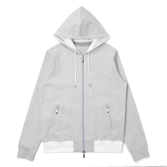 フーディー コットンジャージ グレー