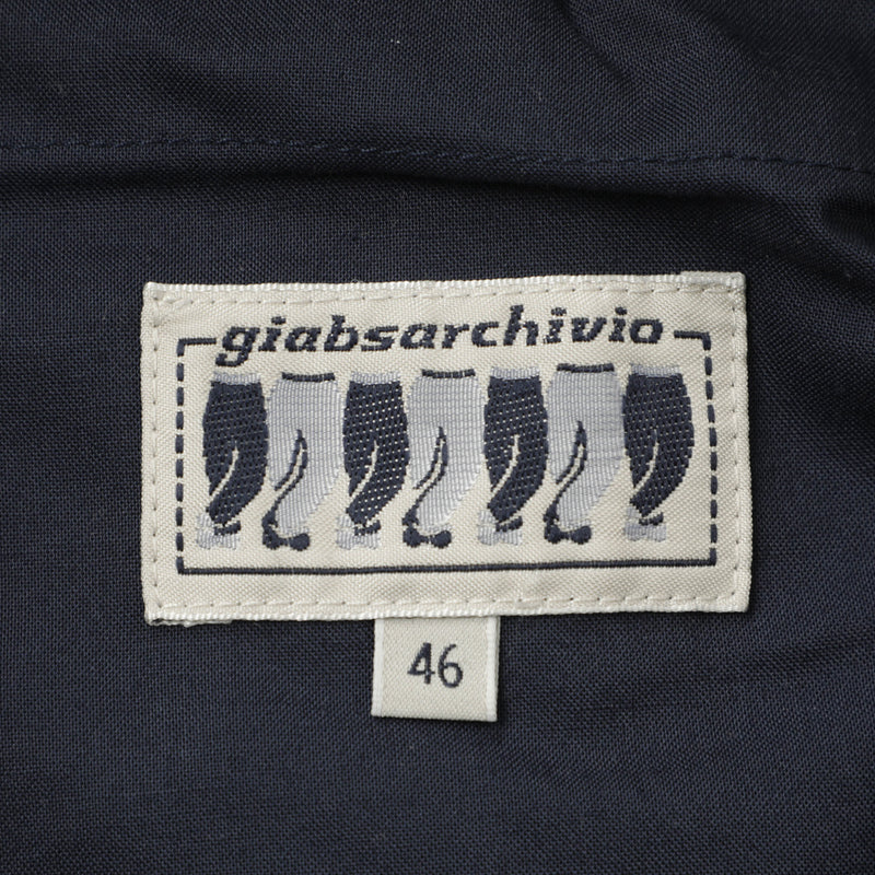 【干場義雅×菅原靴店 コラボ別注モデル】 giabsarchivio ジャブスアルキヴィオ MSH/R3 前後永久クリース ウールシルク混パンツ A26125 グレー