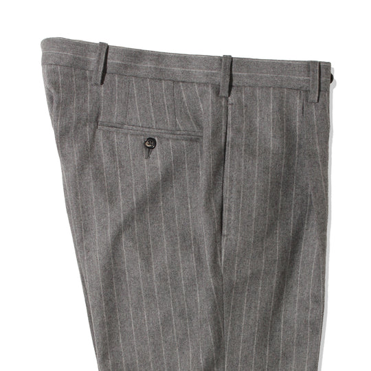 【干場別注】 チョークストライプスーツ グレー