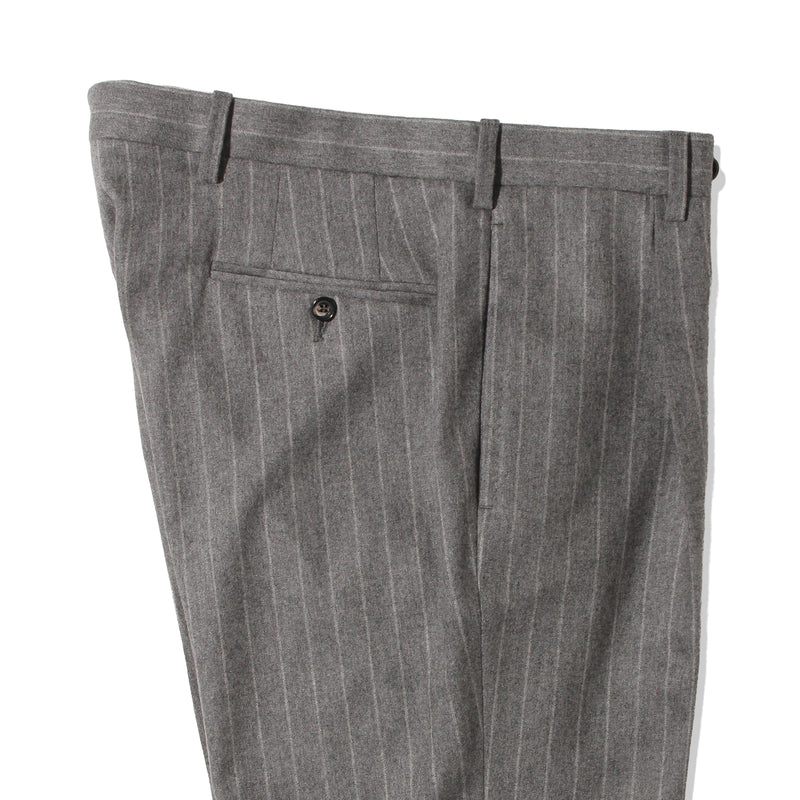 【干場別注】 チョークストライプスーツ グレー