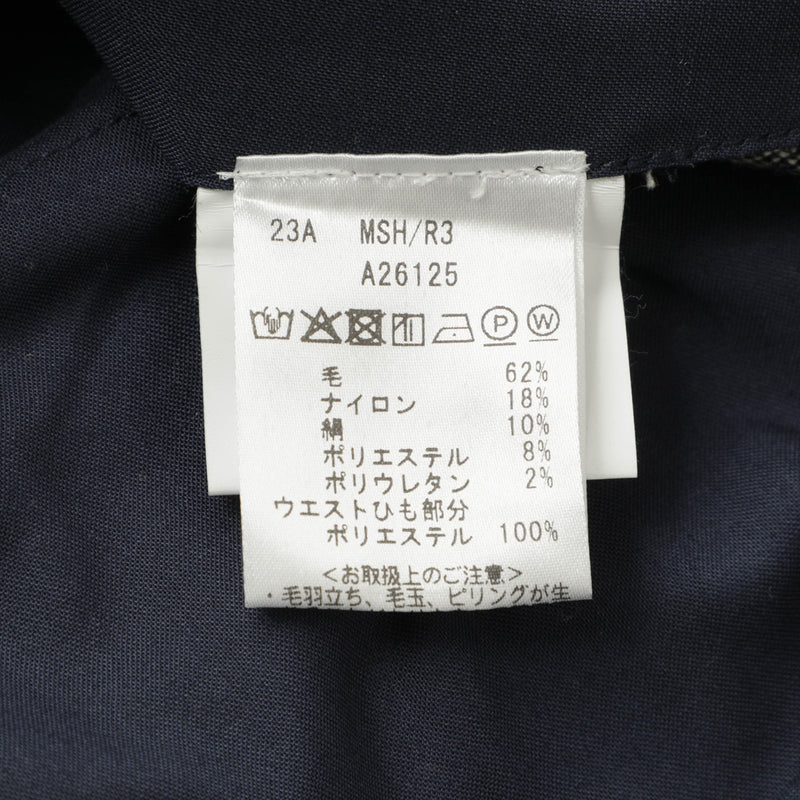 【干場義雅×菅原靴店 コラボ別注モデル】 giabsarchivio ジャブスアルキヴィオ MSH/R3 前後永久クリース ウールシルク混パンツ A26125 グレー