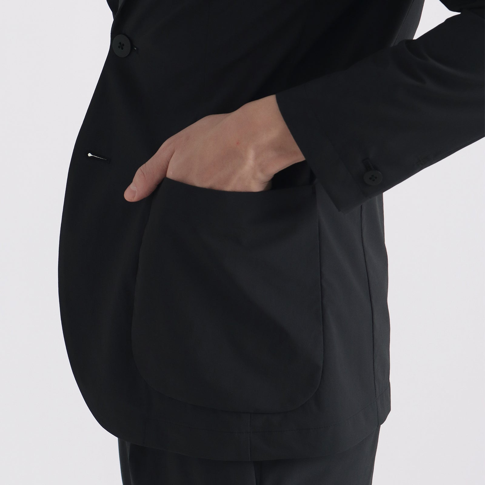 テックスナイロン2WAYストレッチ ジャケット ブラック – MINIMAL WARDROBE