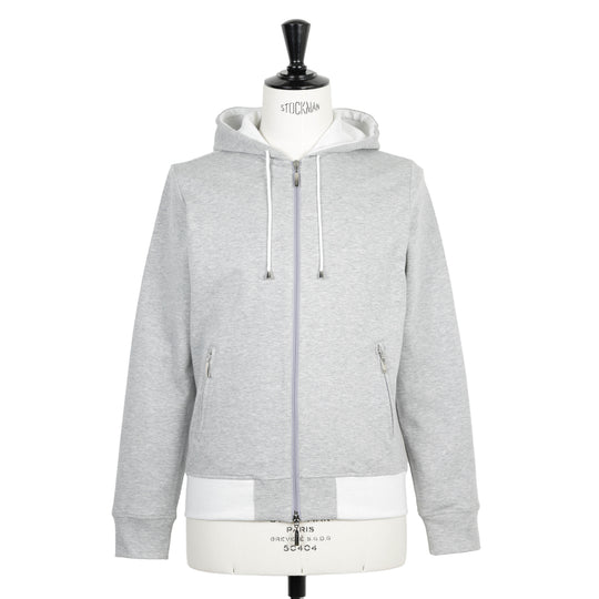 フーディー コットンジャージ グレー