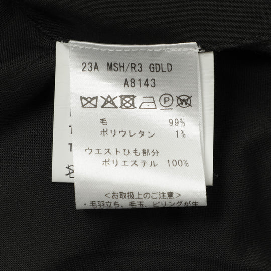 【干場義雅×菅原靴店 コラボ別注モデル】 giabsarchivio ジャブスアルキヴィオ MSH/R3 前後永久クリース ウールパンツ GD-A8143 グレー