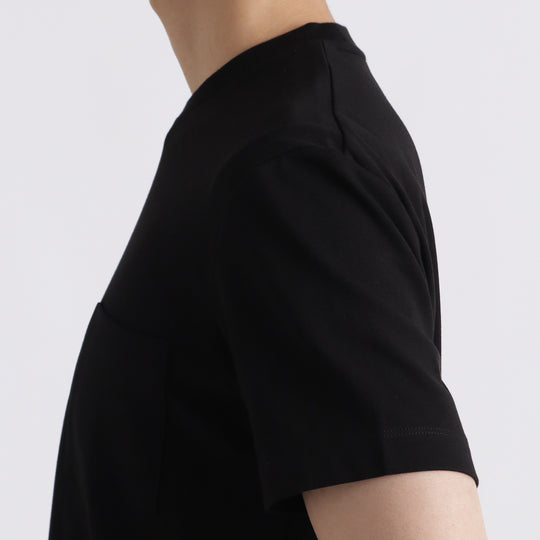 【リニューアルモデル】SUVIN PLATINUMテーラードポケットTシャツ ブラック