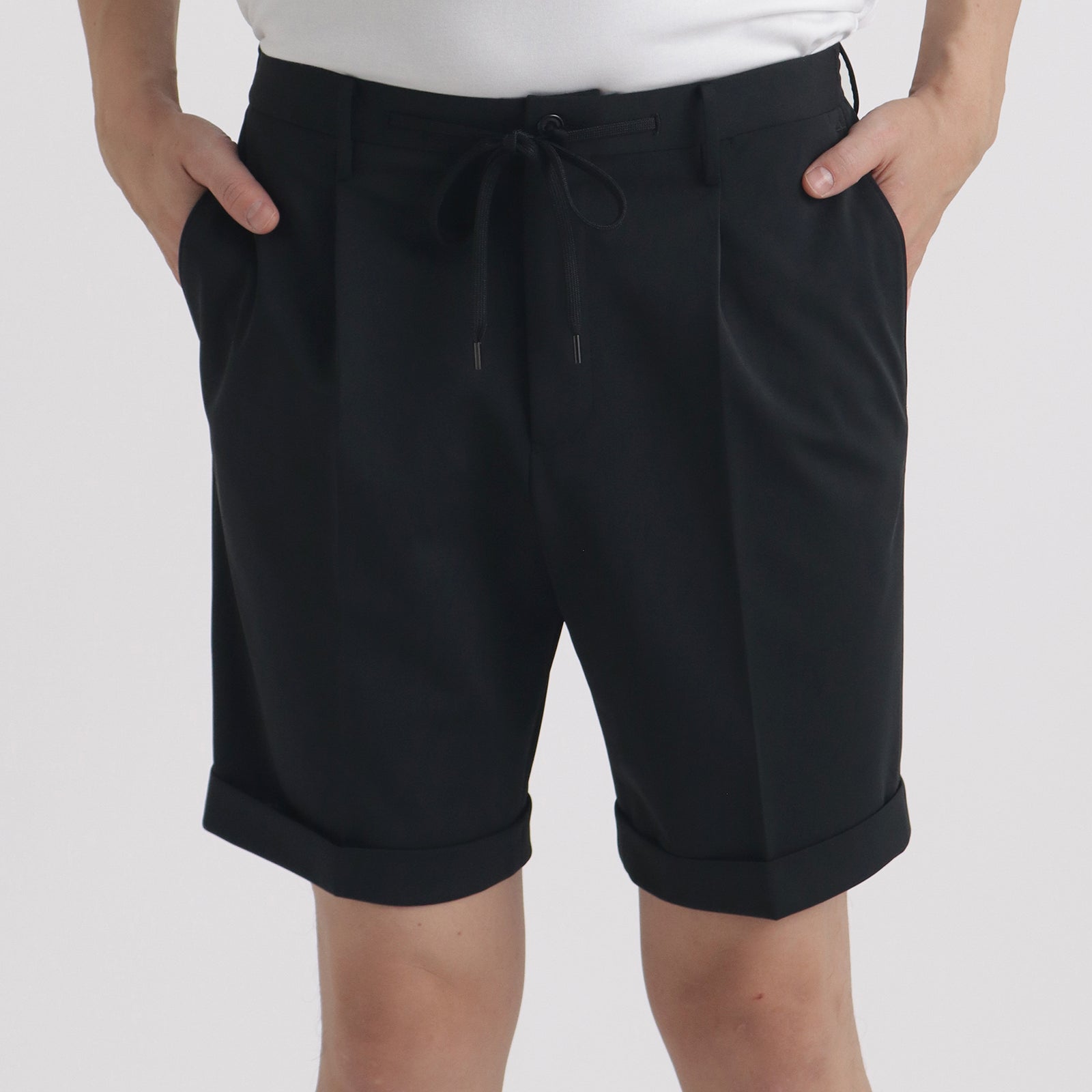 新品未使用タグ付【+CLOTHET】マットツイストダブルジャージーショーツ　黒 マットツイストショートパンツ ブラック – MINIMAL WARDROBE
