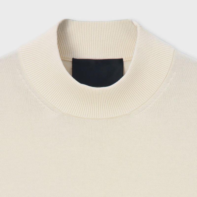 NEW SOMERSET MOCK NECK SWEATER 【NEWサマセット モックネック】 オフホワイト