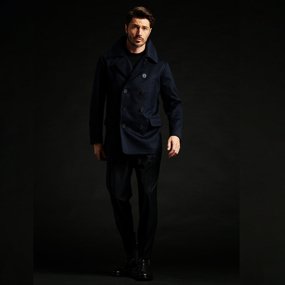 第25弾 13 STAR 10 BUTTON P-COAT NAVY – MINIMAL WARDROBE（ミニマル