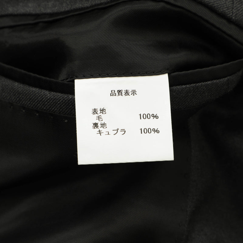 【待望のダブルが登場】Per noi  セットアップ ダブル 6B ワンプリーツ ウール Super 130's グレー