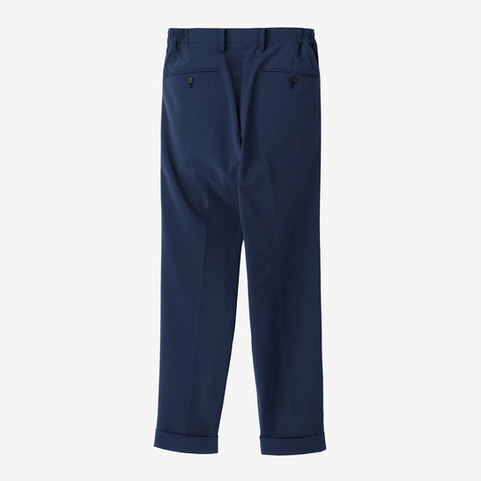 【K-3B EXECUTIVE】179_X（布帛） RICH NYLON JAPAN MADE ドレスパンツ ネイビー