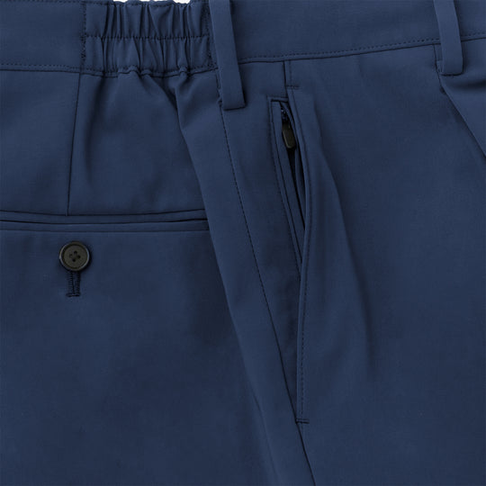 【K-3B EXECUTIVE】179_X（布帛） RICH NYLON JAPAN MADE ドレスパンツ ネイビー