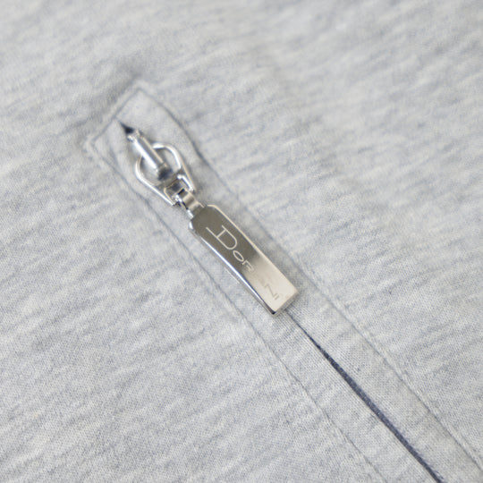 フーディー コットンジャージ グレー