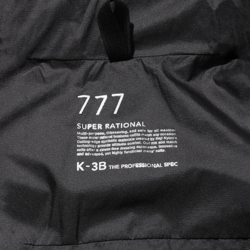 "THE PROFESSIONAL SPEC" 7WAYダウン BLACK×BLACK 777_A3L