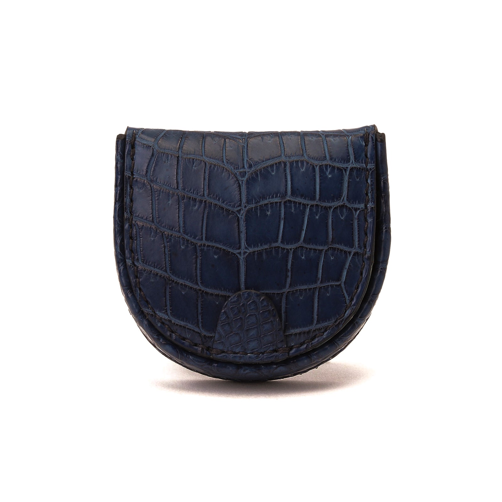 【新品】マットクロコダイル　馬蹄型コインケース ネイビー 馬蹄（ばてい）クロコダイルコインケース ネイビー – MINIMAL WARDROBE