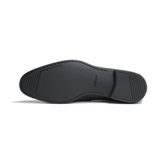 コインローファー スリッポン シボ革 FLEX 25396 ブラック