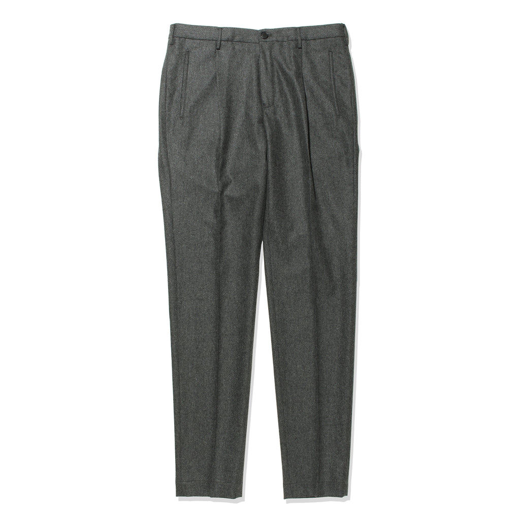J3122美品PT01 1プリーツコインポケットスラックス チャコールグレー48 J3122美品PT01 1プリーツコインポケットスラックス