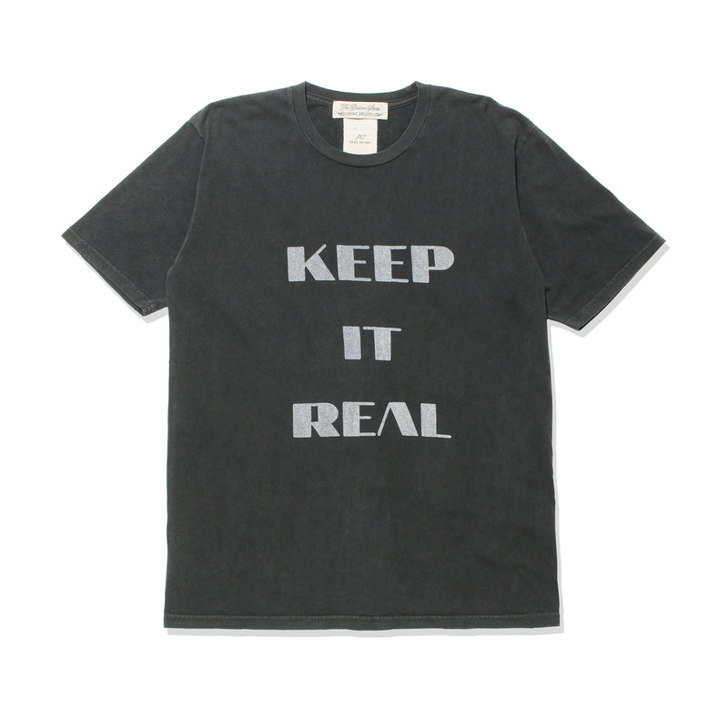 【MMW限定】20/-.天竺T（KEEP IT REAL) ブラック