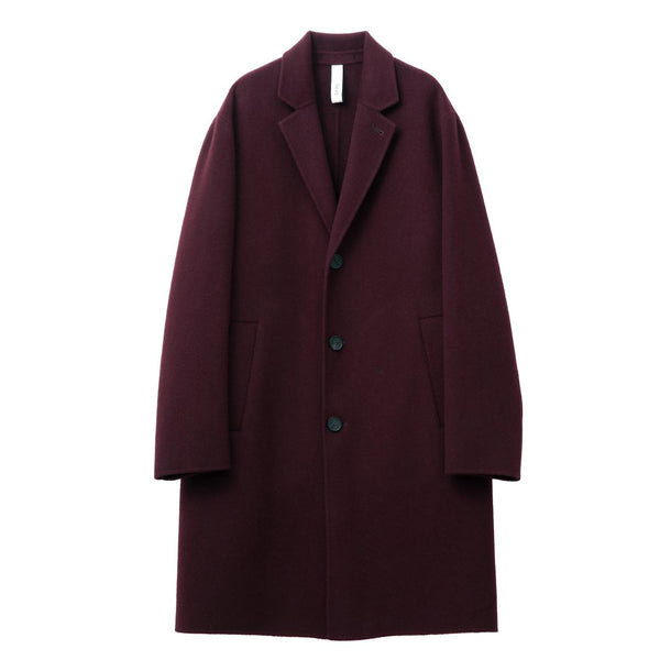 25AW 干場別注シングルチェスターコート（CASSANO）ワイン