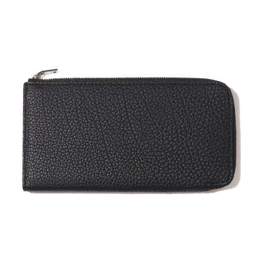 トリヨン・モーリス L字 ロングジップウォレット ブラック