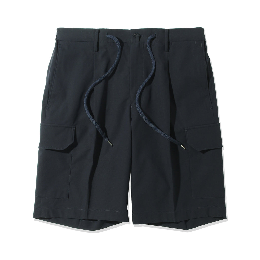 【美中古】クロスクローゼット　ハイツイストコットンパナマカーゴショートパンツ ハイツイストコットンパナマ カーゴショートパンツ ネイビー – MINIMAL