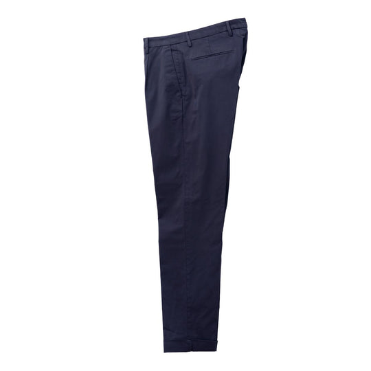 26SS BG07 コットン ストレッチ ワンプリーツ テーパードパンツネイビー