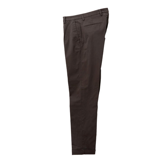 26SS BG07 コットン ストレッチ ワンプリーツ テーパードパンツ ブラウン