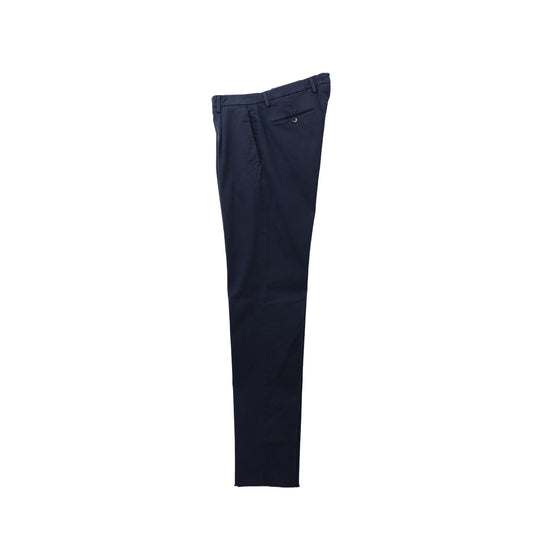 26AW BG07 コットンストレッチ ワンプリーツ テーパードパンツ ネイビー