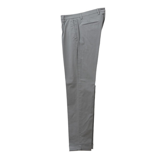26SS BG07 コットン ストレッチ ワンプリーツ テーパードパンツ グレー