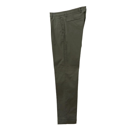 26SS BG07 コットン ストレッチ ワンプリーツ テーパードパンツ オリーブ