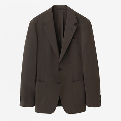 【K-3B EXECUTIVE】009_X（布帛） RICH NYLON JAPAN MADEテーラードジャケット ブラウン