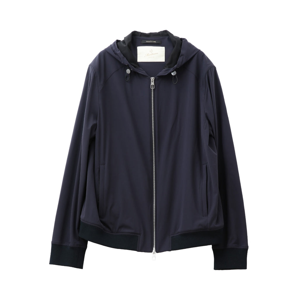 Zegna テクニカルシルク フーデッドブルゾン ネイビー – MINIMAL WARDROBE